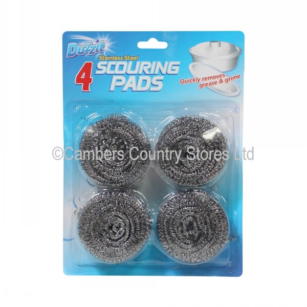 Duzzit Stainless Steel Scouring Pads 4 Pack Cambers Country Store